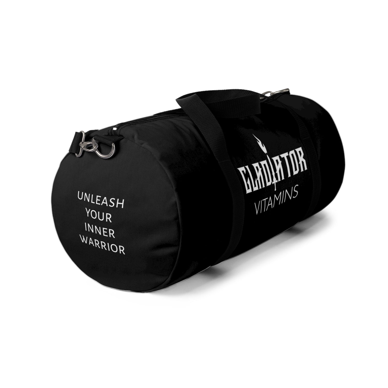 Gladiator Vitamins | Duffel Bag | This Duffel Bag is perfect for the gym or day trips. 100% polyester Oxford canvas with an adjustable strap and shoulder pad, it's practical and stylish. | $49.99 | Gladiator Vitamins