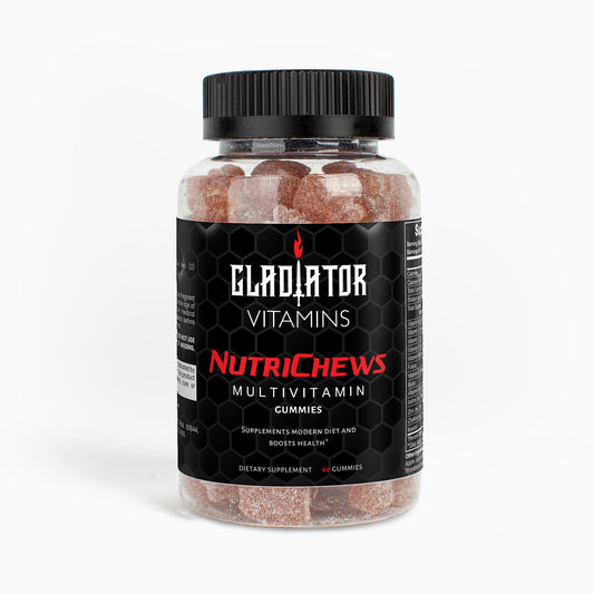 NutriChews | Multivitamin Bear Gummies | Enjoy NutriChews Multivitamin Bear Gummies for balanced nutrition. Address vitamin deficiencies, supporting sleep, heart health, muscle strength, and mood. | $20.99 | Gladiator Vitamins