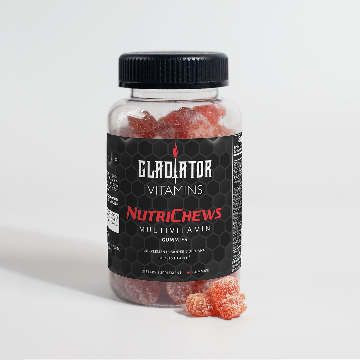 NutriChews | Multivitamin Bear Gummies | Enjoy NutriChews Multivitamin Bear Gummies for balanced nutrition. Address vitamin deficiencies, supporting sleep, heart health, muscle strength, and mood. | $20.99 | Gladiator Vitamins