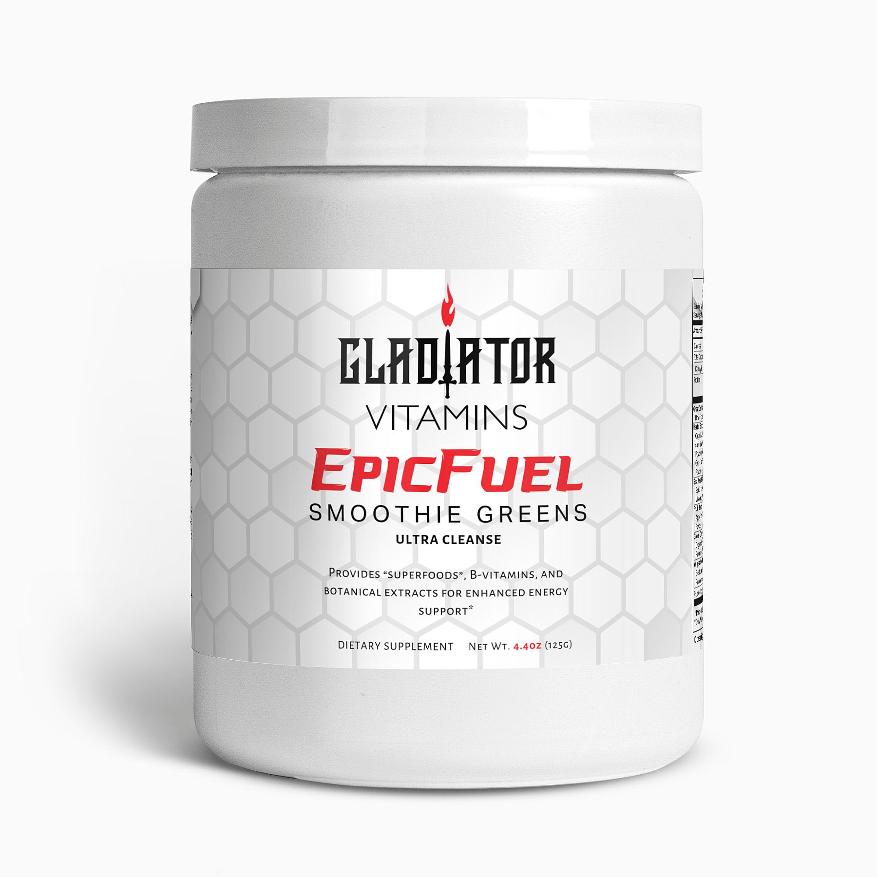 EpicFuel | Ultra Cleanse Smoothie Greens | Ignite your vitality with EpicFuel. Organic grasses, superfoods, and B-Vitamins, offers broad-spectrum nutrients for optimal mental & physical health. | $34.99 | Gladiator Vitamins