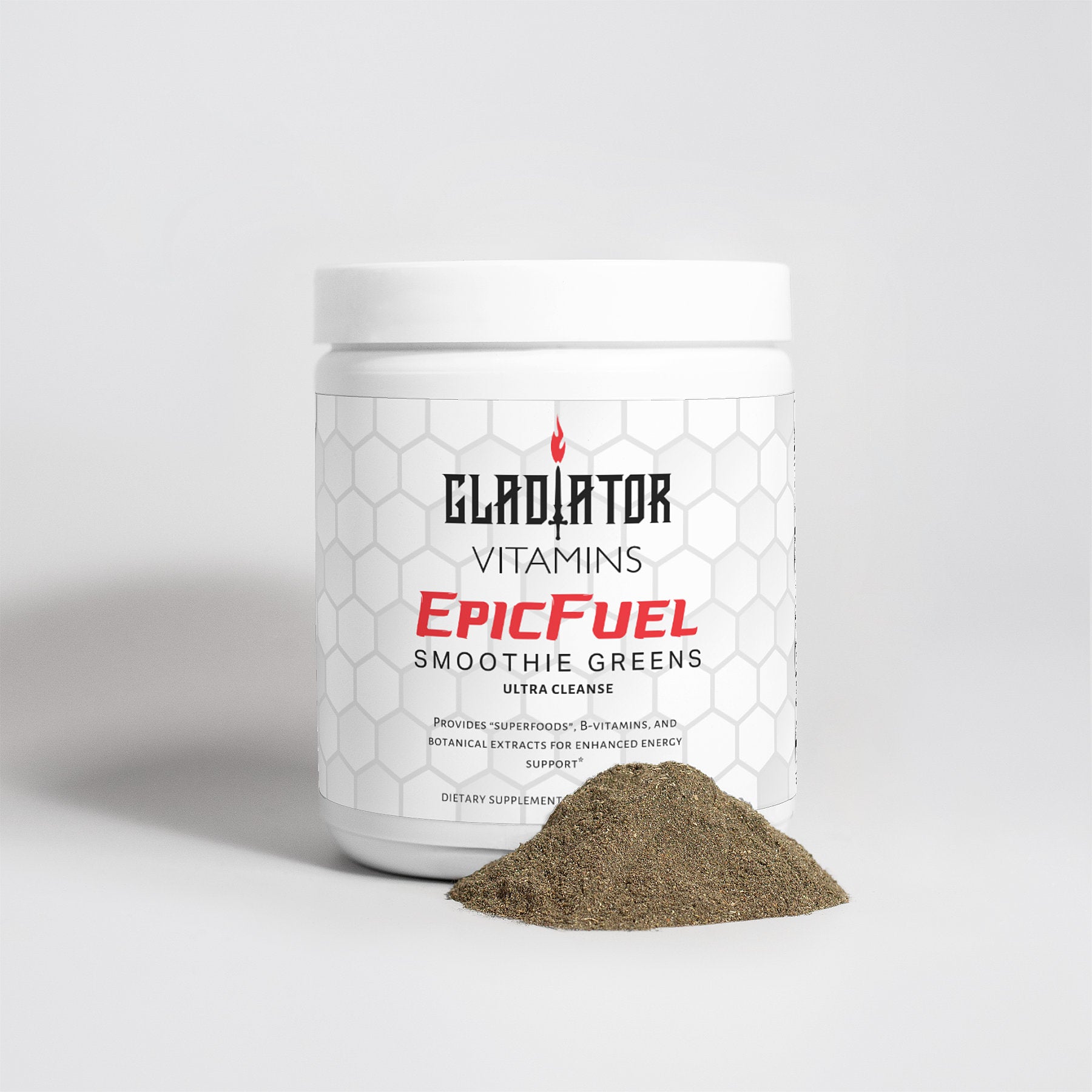 EpicFuel | Ultra Cleanse Smoothie Greens | Ignite your vitality with EpicFuel. Organic grasses, superfoods, and B-Vitamins, offers broad-spectrum nutrients for optimal mental & physical health. | $34.99 | Gladiator Vitamins