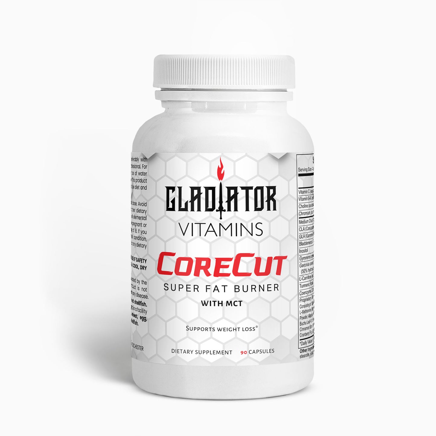 CoreCut | Fat Burner with MCT - Advanced Weight Loss | Ignite fat-burning with CoreCut Super Fat Burner with MCT – a powerful blend of nutrients designed to support effective, healthy weight loss. | $24.99 | Gladiator Vitamins