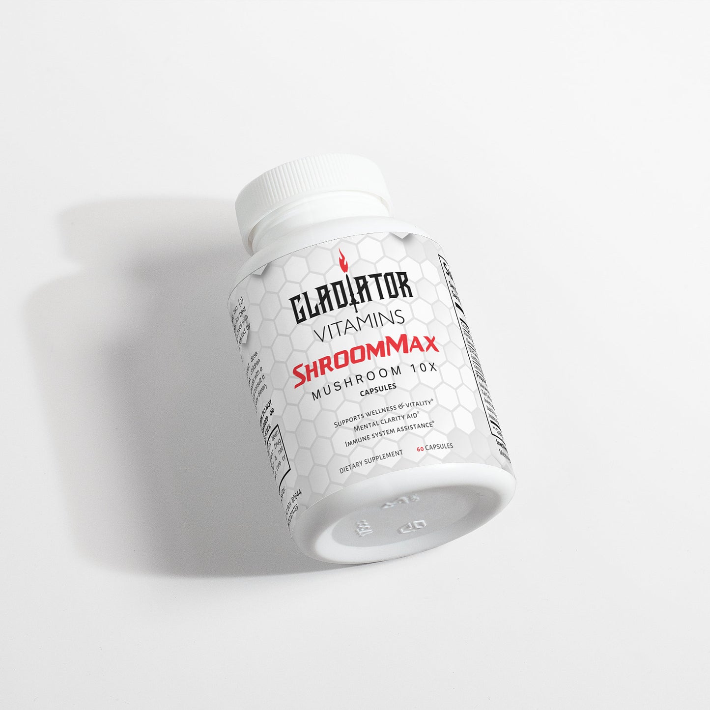 ShroomMax | Mushroom 10X Complex | Fuel your well-being with ShroomMax. Blend of Chaga, Cordyceps, Reishi, and Lion’s Mane supports brain health, strengthens immunity, and helps manage stress. | $22.99 | Gladiator Vitamins