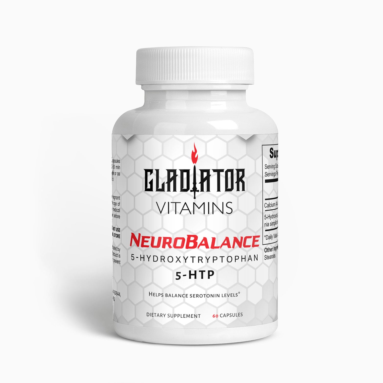 NeuroBalance | 5-HTP - Serotonin Support & Mood Enhancer | Enhance your mood and well-being with Neurobalance 5-HTP – a natural supplement that boosts serotonin for improved mood, sleep, and overall balance. | $19.99 | Gladiator Vitamins