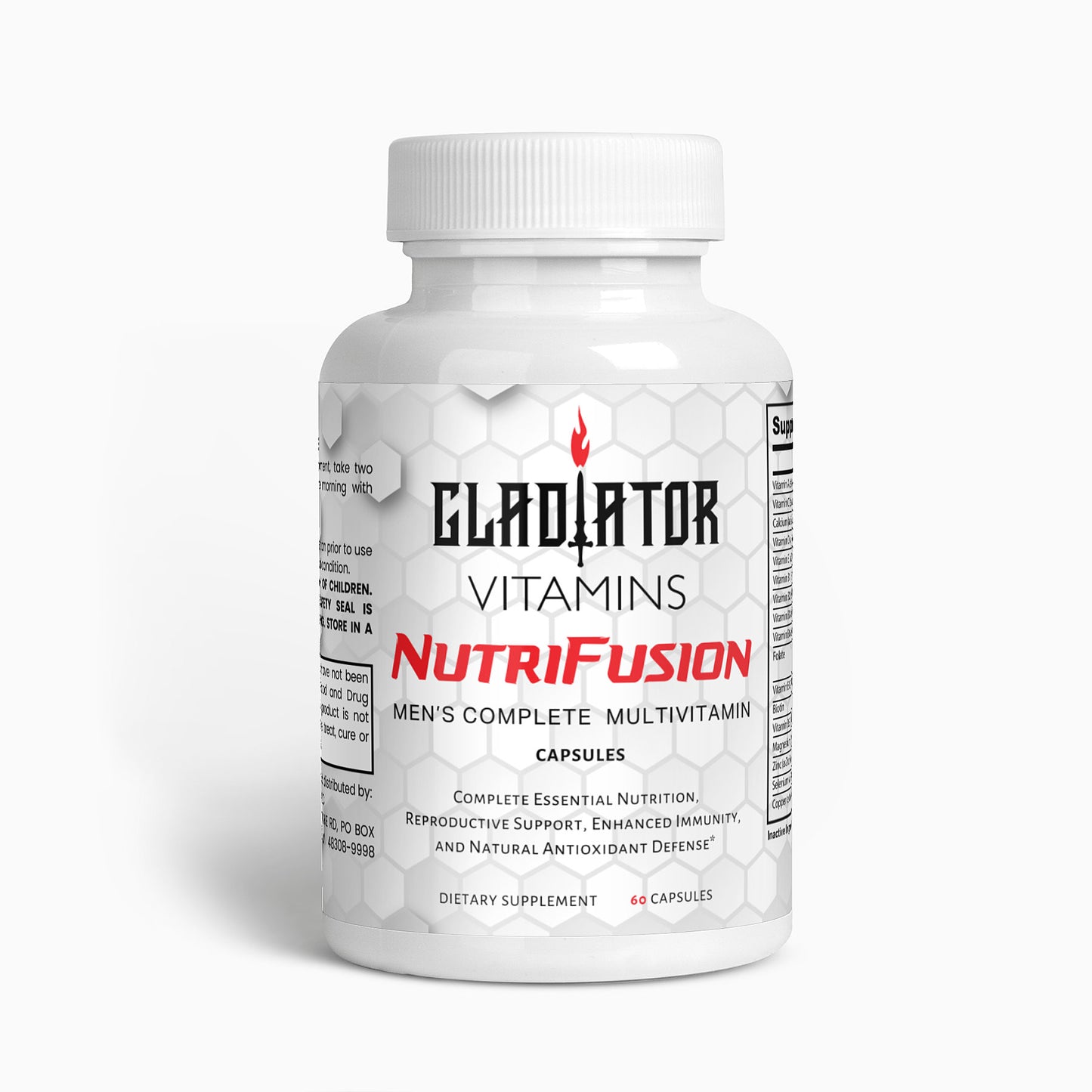 NutriFusion | Men's Complete Multivitamin | Achieve ultimate wellness with NutriFusion - a potent blend of essential vitamins, antioxidants, and herbs for comprehensive health support. | $22.99 | Gladiator Vitamins