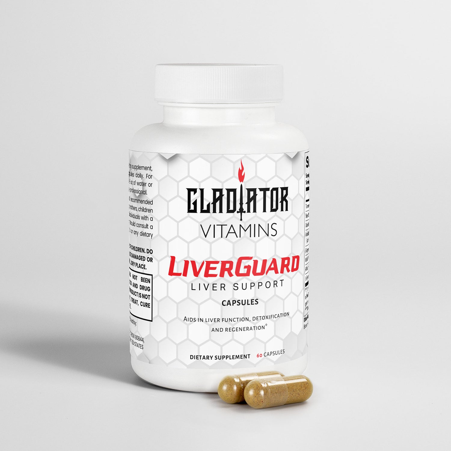 LiverGuard | Liver Support - Natural Detox & Regeneration | Support liver health with LiverGuard. Formulated with Turmeric, beetroot, and Milk Thistle, this daily supplement enhances liver function and detoxification. | $24.99 | Gladiator Vitamins