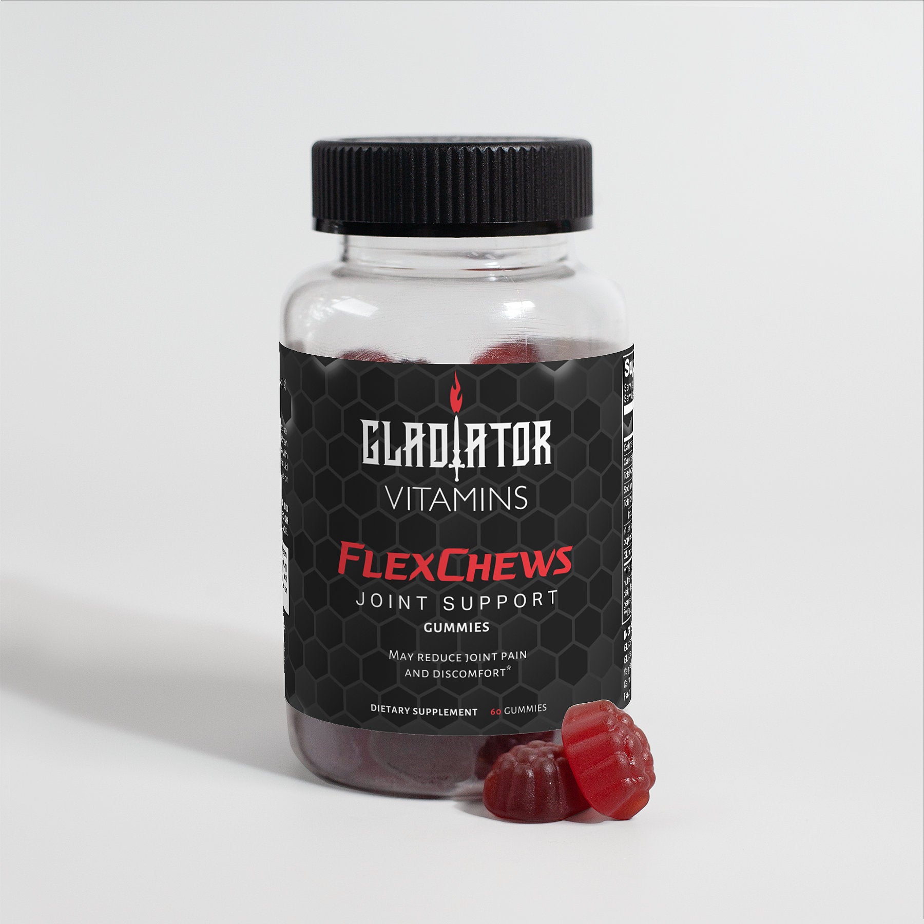 FlexChews | Joint Support Gummies (Adult) | These tasty chews provide essential glucosamine to replenish cartilage, enhance fluid around joints, and reduce discomfort. | $19.99 | Gladiator Vitamins