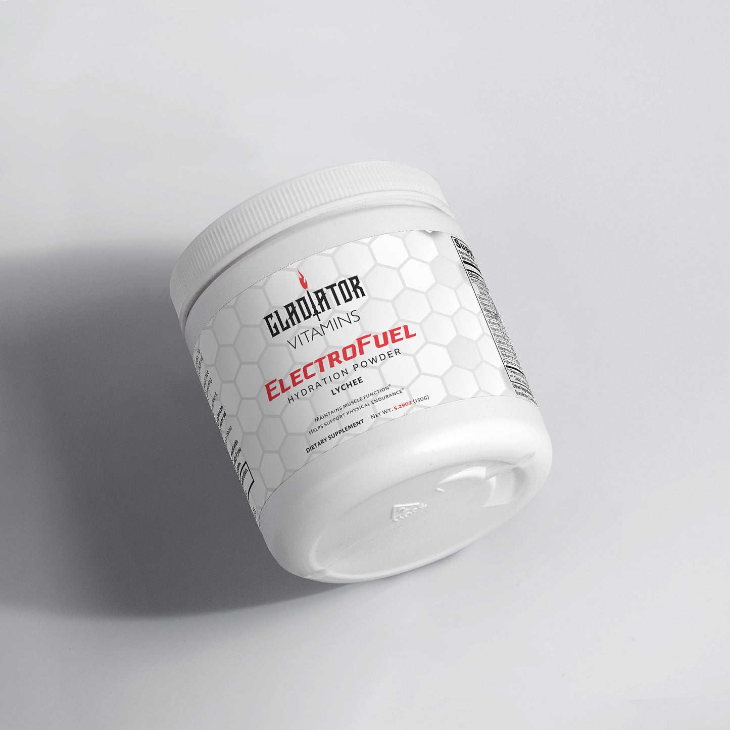 ElectroFuel | Hydration Powder (Lychee) | Stay hydrated and energized! This sugar-free, caffeine-free drink delivers essential electrolytes and a unique flavor. Perfect for all-day hydration. | $24.99 | Gladiator Vitamins