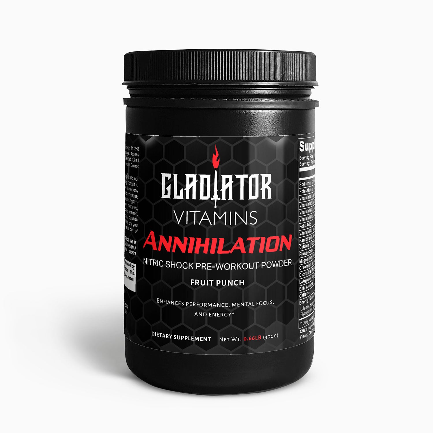 Annihilation | Nitric Shock Pre-Workout Powder (Fruit Punch)