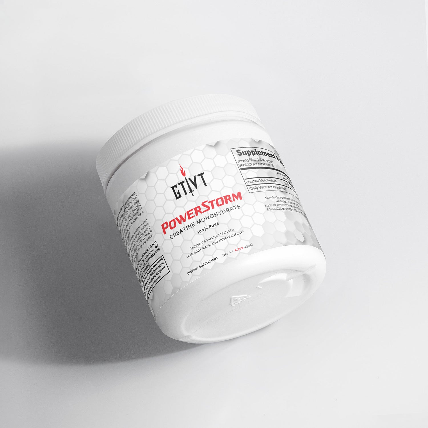 PowerStorm | Creatine Monohydrate (100% Pure)