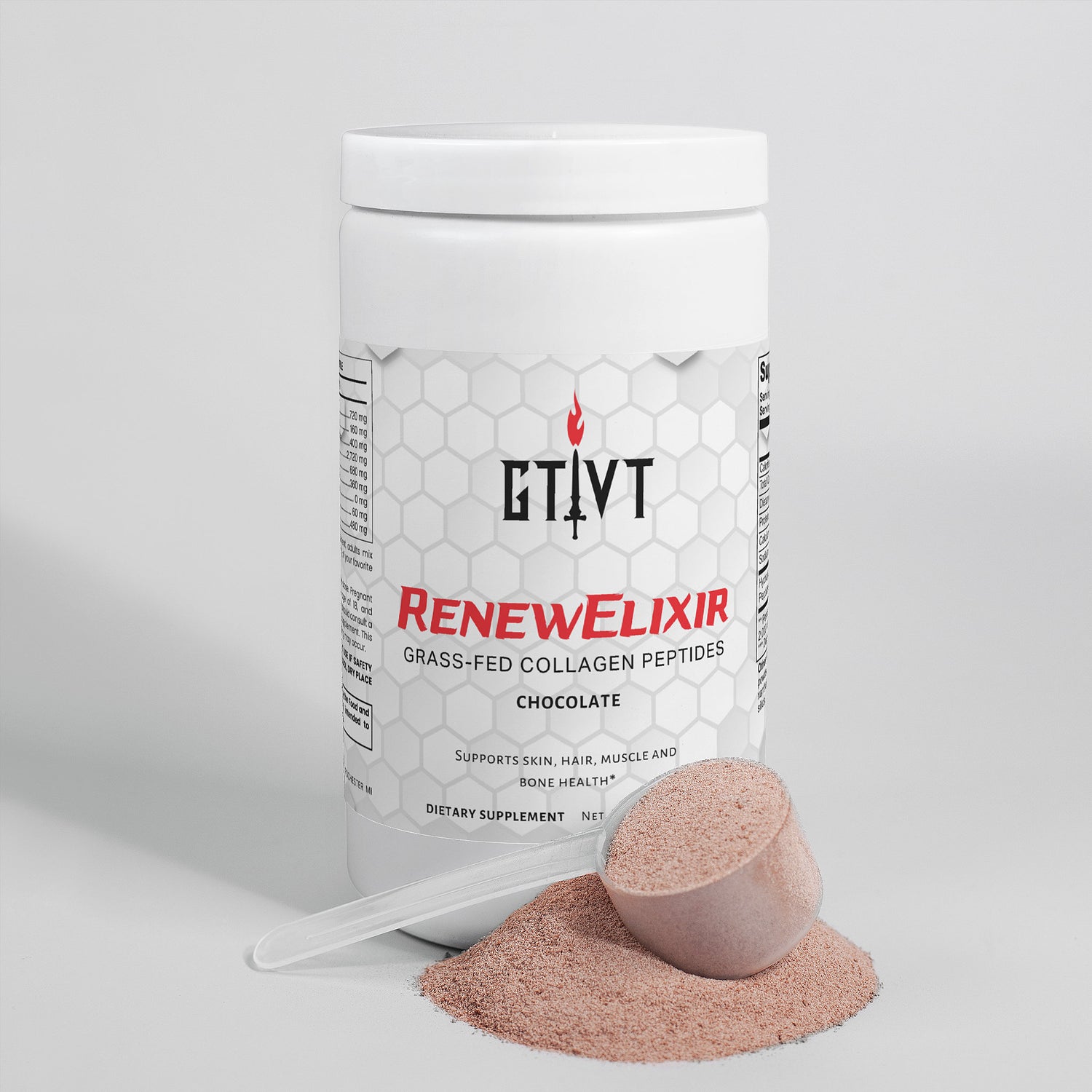 RenewElixir | Grass-Fed Hydrolyzed Collagen Peptides (Chocolate)