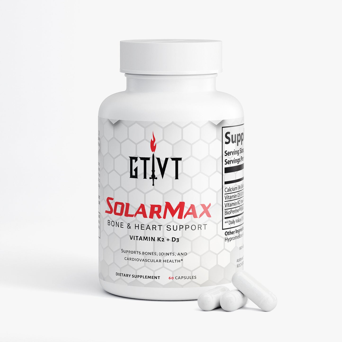 SolarMax | Vitamin D + K2 Bone & Heart Support