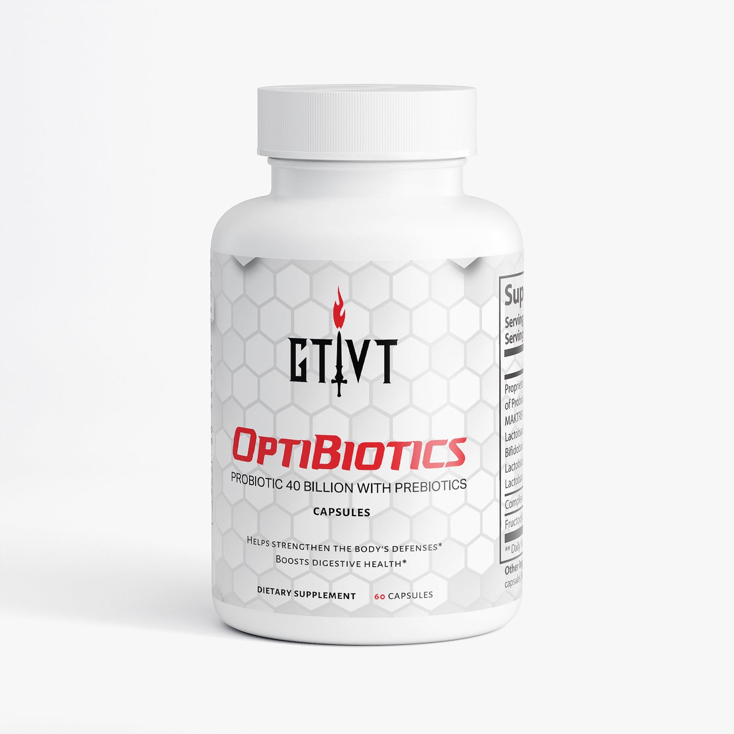OptiBiotics | Probiotic 40 Billion with Prebiotics