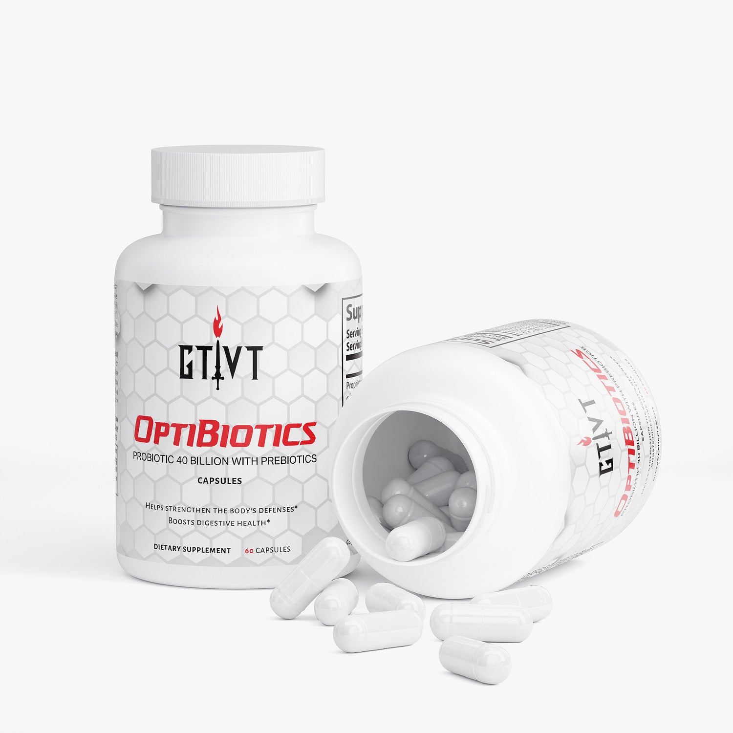 OptiBiotics | Probiotic 40 Billion with Prebiotics