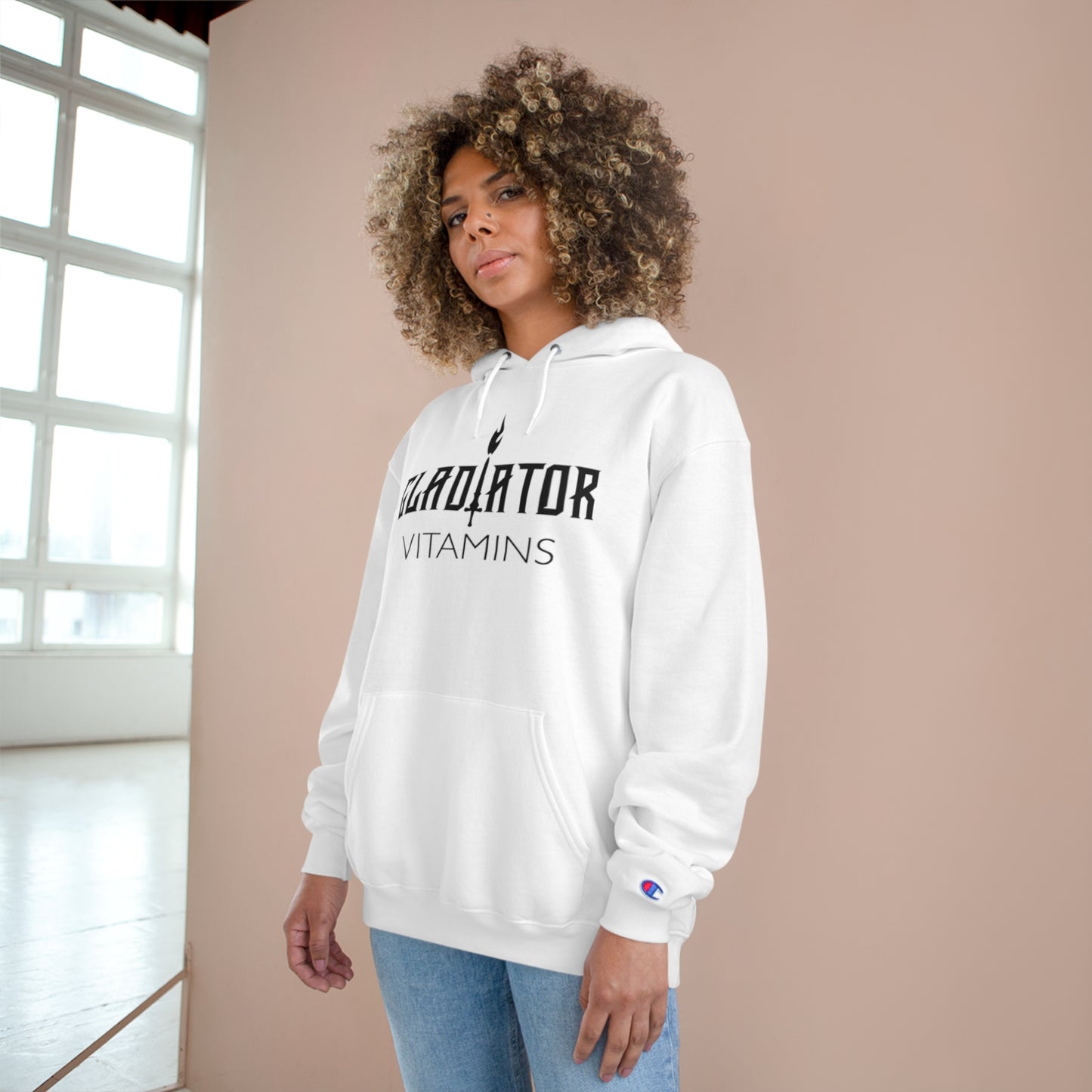 Gladiator Vitamins | Champion Hoodie | Upgrade your wardrobe with the Champion Hoodie. 50% cotton and 50% polyester, this hoodie features Champion’s Double Dry® technology, & spacious pocket. | $49.99 | Gladiator Vitamins