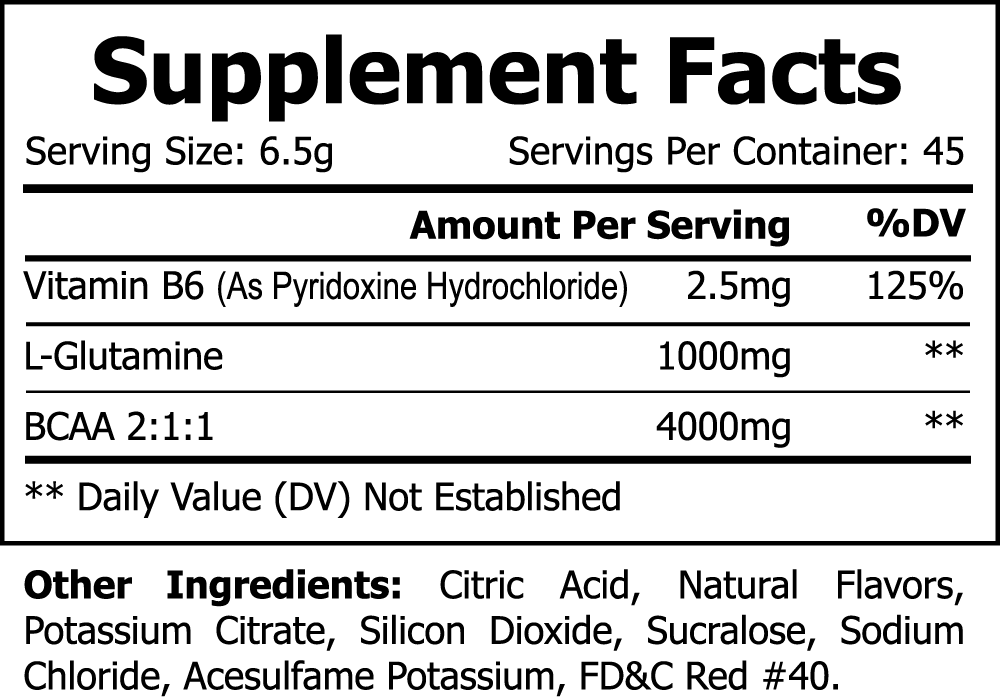 AminoDrive | BCAA Shock Powder (Fruit Punch) | Revitalize Your Recovery with AminoDrive BCAA Shock Powder – 5000mg of BCAAs & Glutamine for Optimal Lean Muscle Support & Post-Workout Recovery. | $30.99 | Gladiator Vitamins