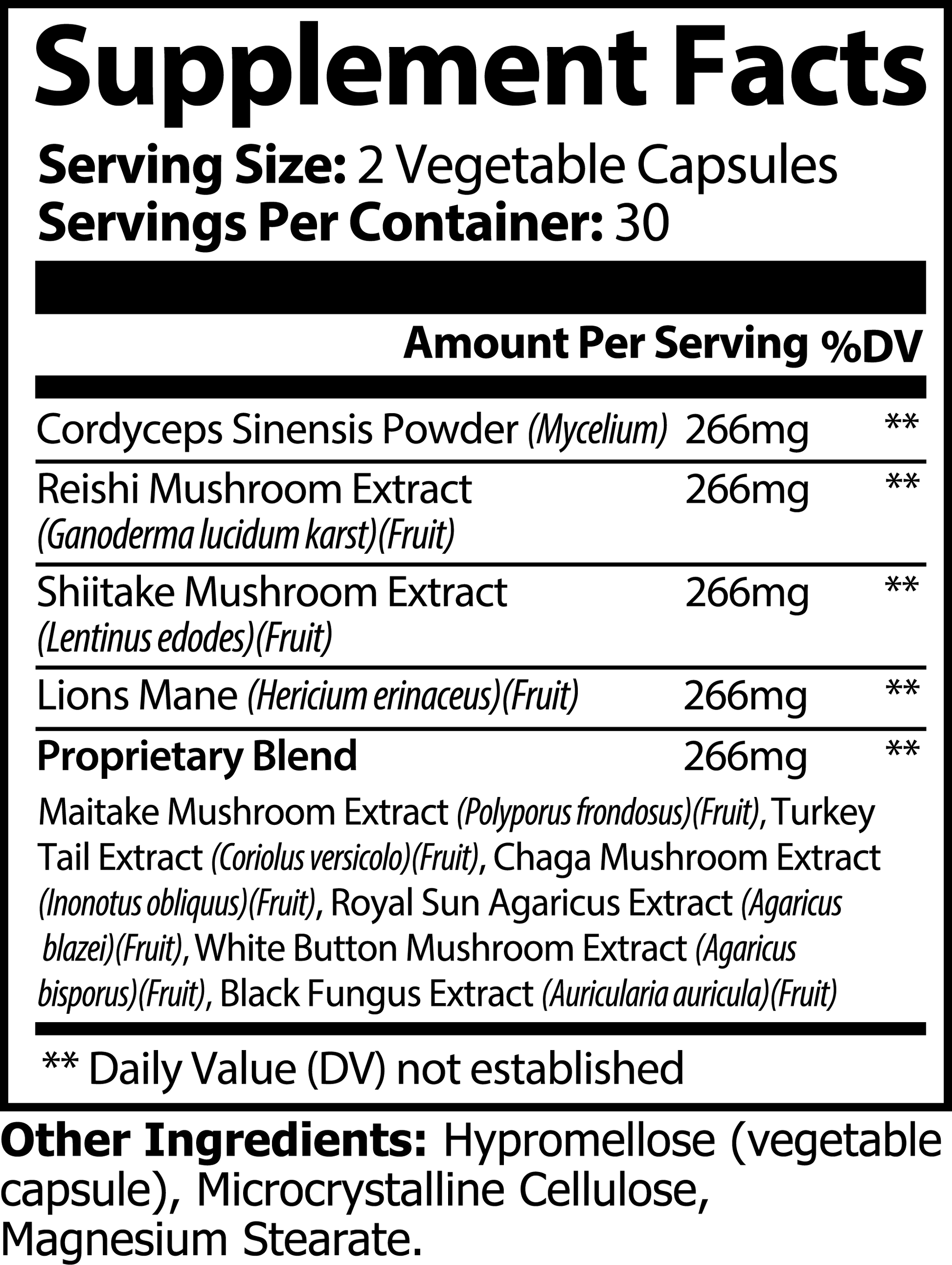 ShroomMax | Mushroom 10X Complex | Fuel your well-being with ShroomMax. Blend of Chaga, Cordyceps, Reishi, and Lion’s Mane supports brain health, strengthens immunity, and helps manage stress. | $22.99 | Gladiator Vitamins