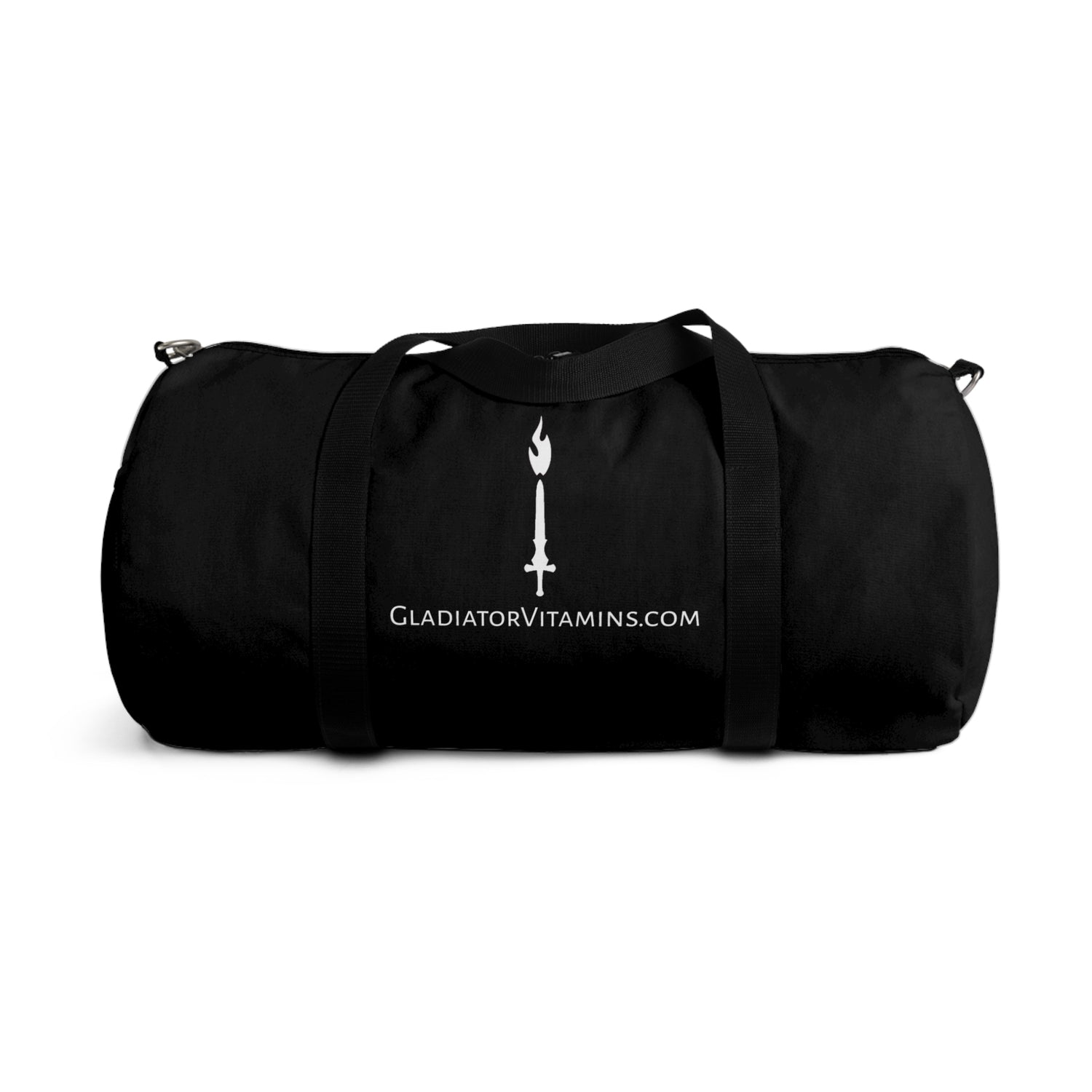 Gladiator Vitamins | Duffel Bag | This Duffel Bag is perfect for the gym or day trips. 100% polyester Oxford canvas with an adjustable strap and shoulder pad, it's practical and stylish. | $49.99 | Gladiator Vitamins