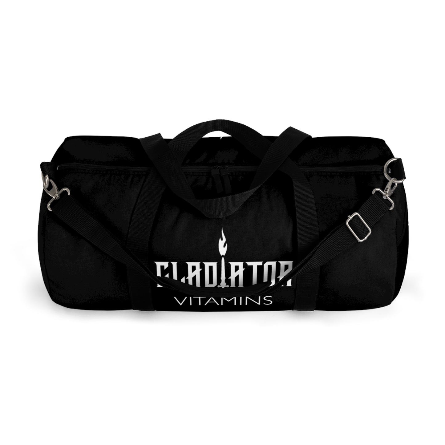 Gladiator Vitamins | Duffel Bag | This Duffel Bag is perfect for the gym or day trips. 100% polyester Oxford canvas with an adjustable strap and shoulder pad, it's practical and stylish. | $49.99 | Gladiator Vitamins