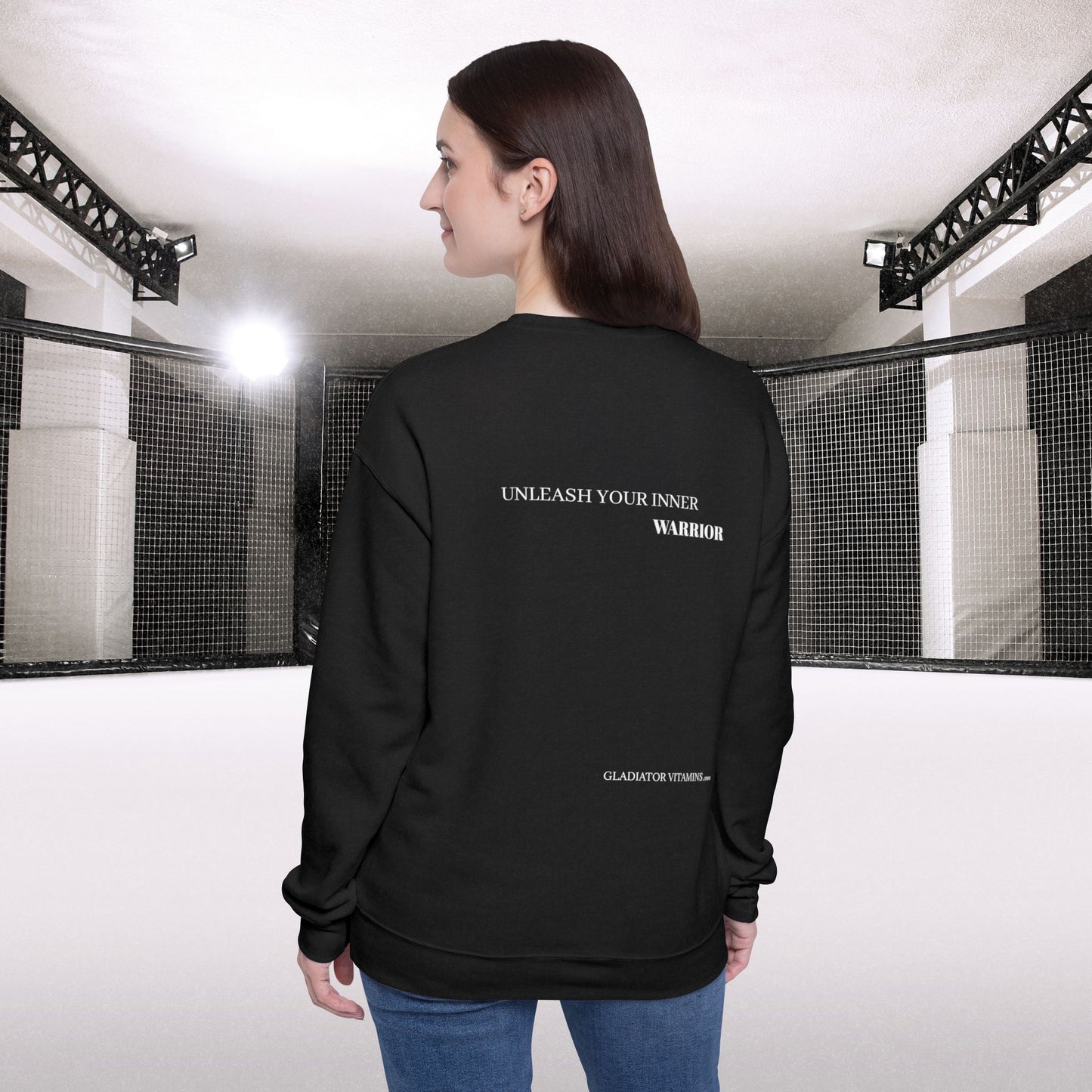 Gladiator Vitamins | Unisex Crew Neck Sweater | Stay cozy and stylish with the Gladiator Vitamins Crew Neck Sweater. Made from a soft cotton-polyester blend, it offers warmth and durability. | $39.99 | Gladiator Vitamins