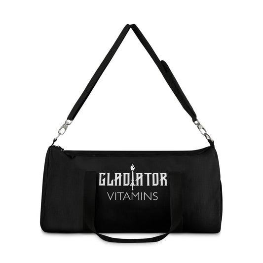 Gladiator Vitamins | Duffel Bag | This Duffel Bag is perfect for the gym or day trips. 100% polyester Oxford canvas with an adjustable strap and shoulder pad, it's practical and stylish. | $49.99 | Gladiator Vitamins