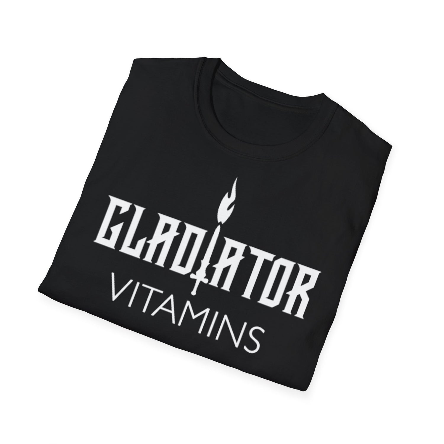 Gladiator Vitamins | Unisex Softstyle T-Shirt | Experience ultimate comfort with our unisex t-shirt, 100% cotton. Features a classic fit, & no side seams for a smooth, versatile style. | $29.99 | Gladiator Vitamins