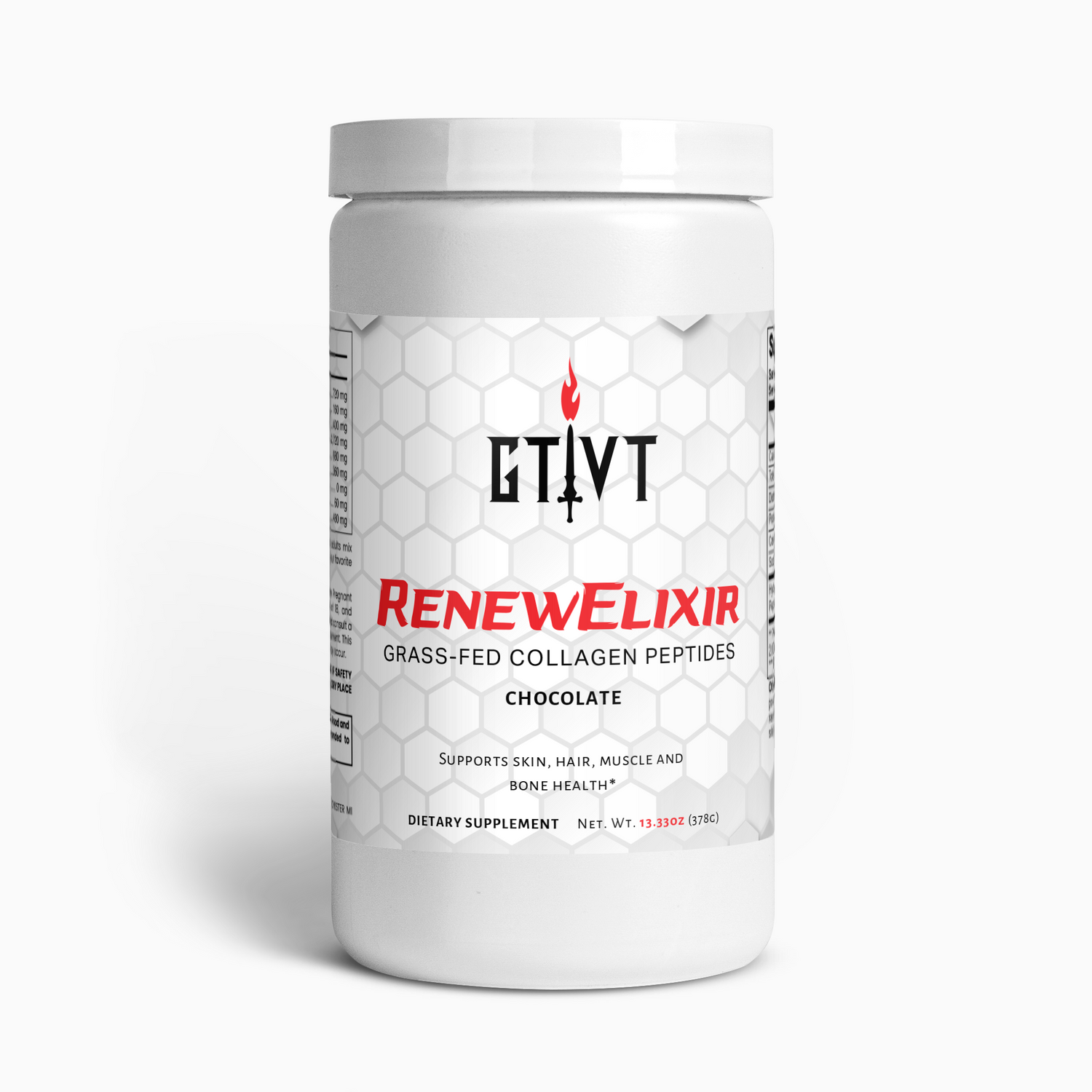 RenewElixir | Grass-Fed Hydrolyzed Collagen Peptides (Chocolate)