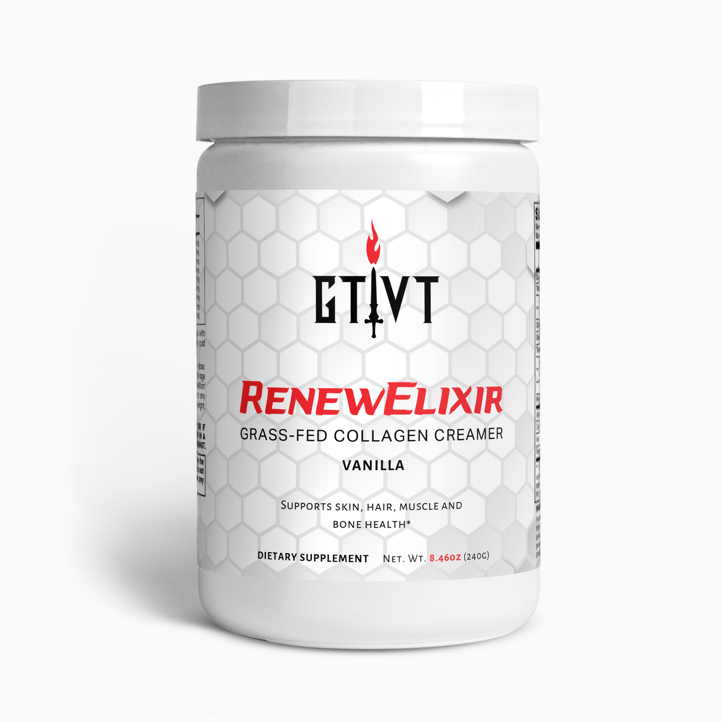 RenewElixir | Grass-Fed Hydrolyzed Collagen Creamer (Vanilla)
