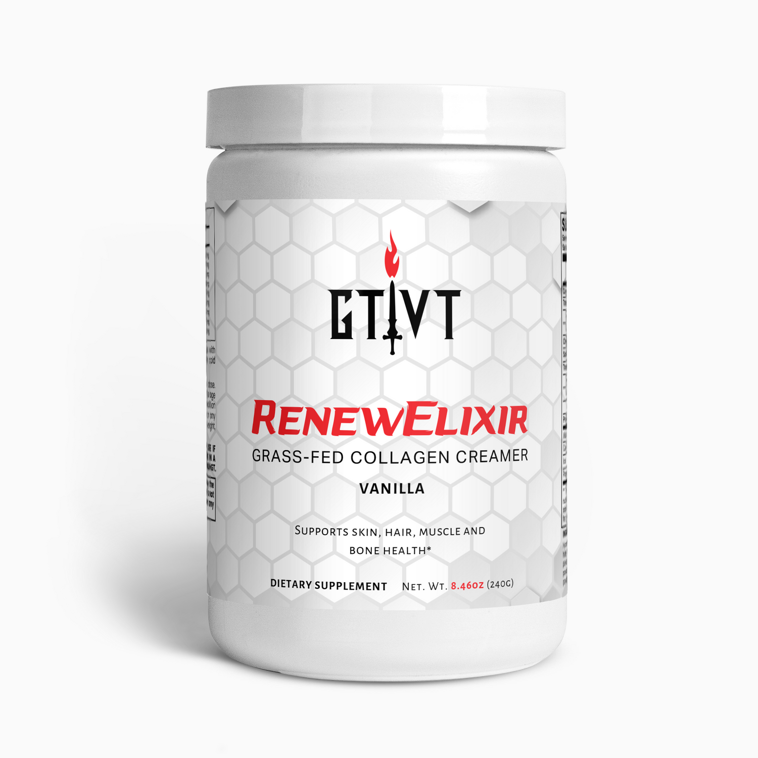 RenewElixir | Grass-Fed Hydrolyzed Collagen Creamer (Vanilla)